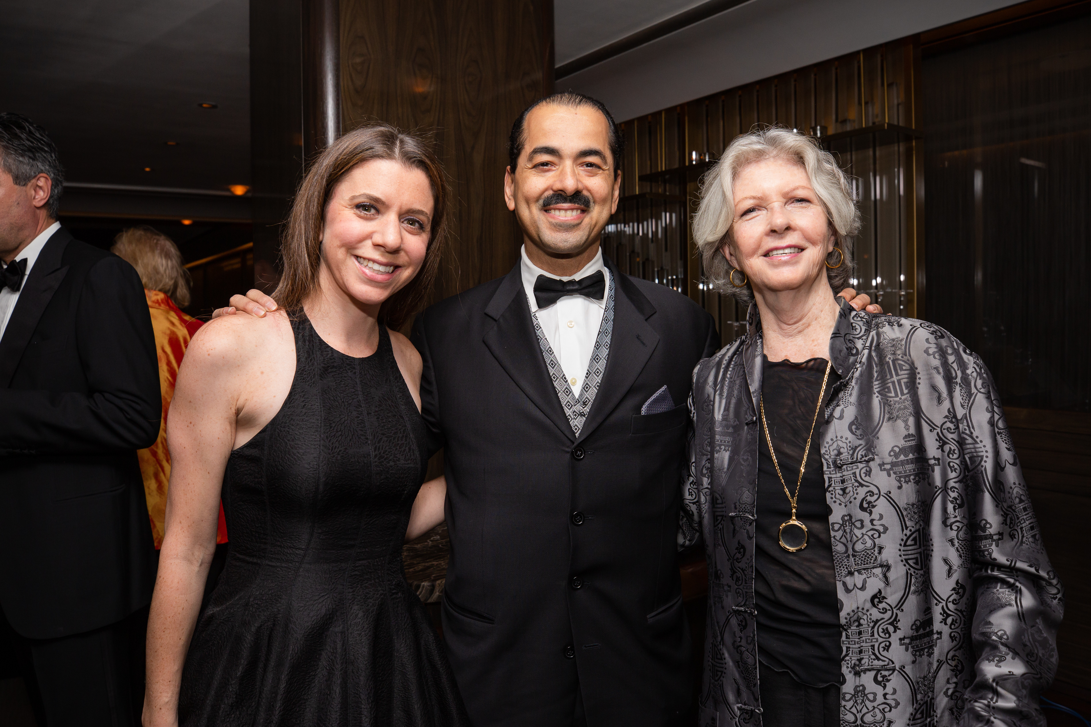 From left to right: Rebecca Gnessin and Richard Brown of American Express, Anne Dowling (photo: Liz Ligon)
