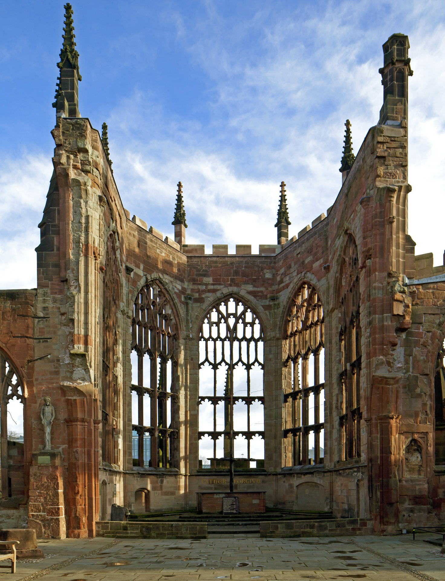 Ruins of the Former Cathedral Church of St. Michael, Coventry (United Kingdom, 2012 Watch): Funding from American Express has contributed to the conservation of this twelfth-century ruin.