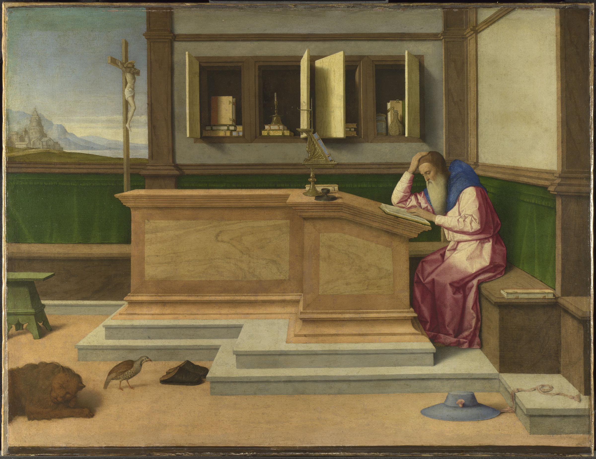 Vincenzo Catena. San Girolamo nel suo studio. The National Gallery, London.