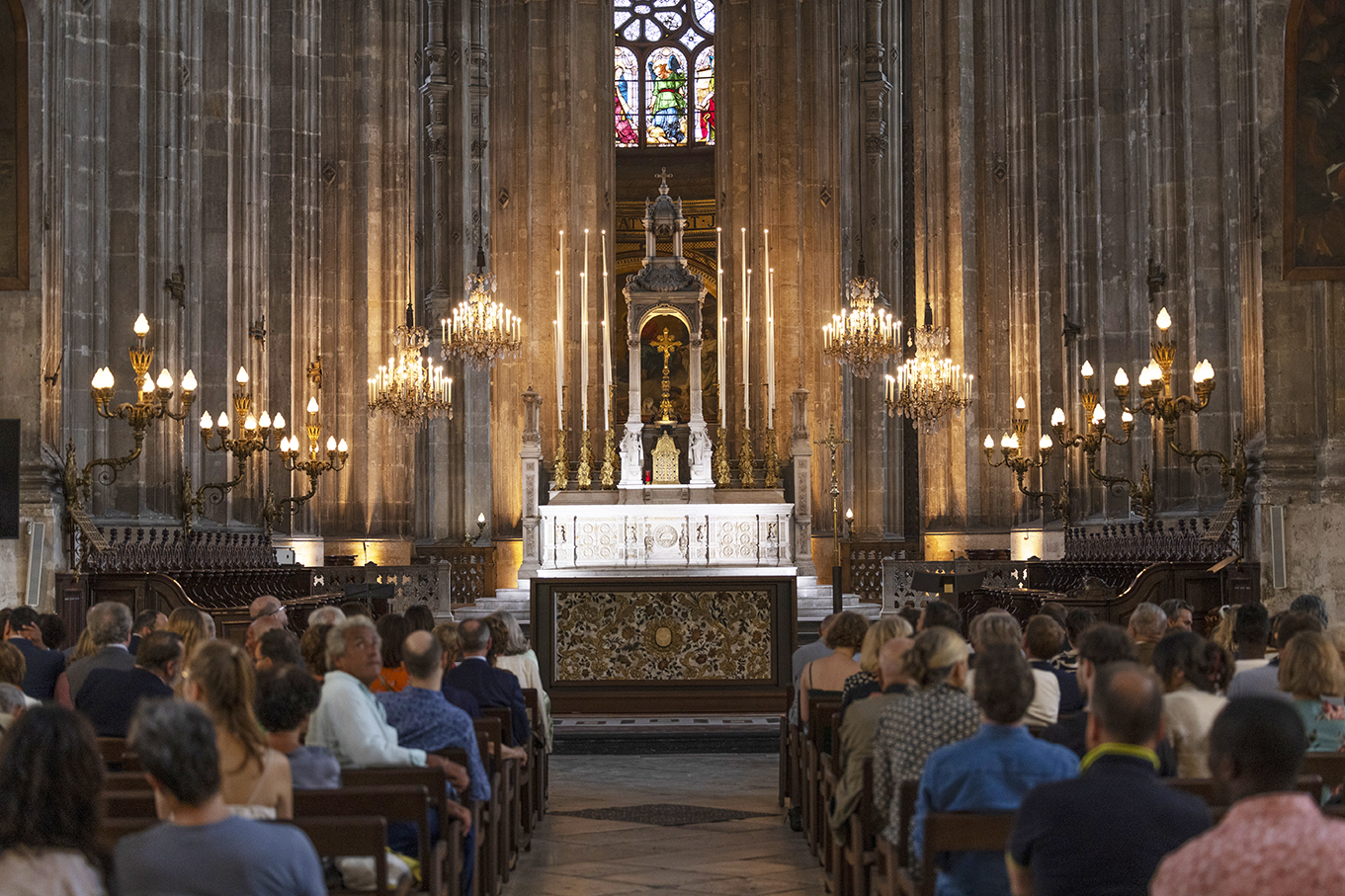 launch of the World Monuments Fund France. Saint-Eustache Church. Paris. France. 16/09/2023 © david atlan