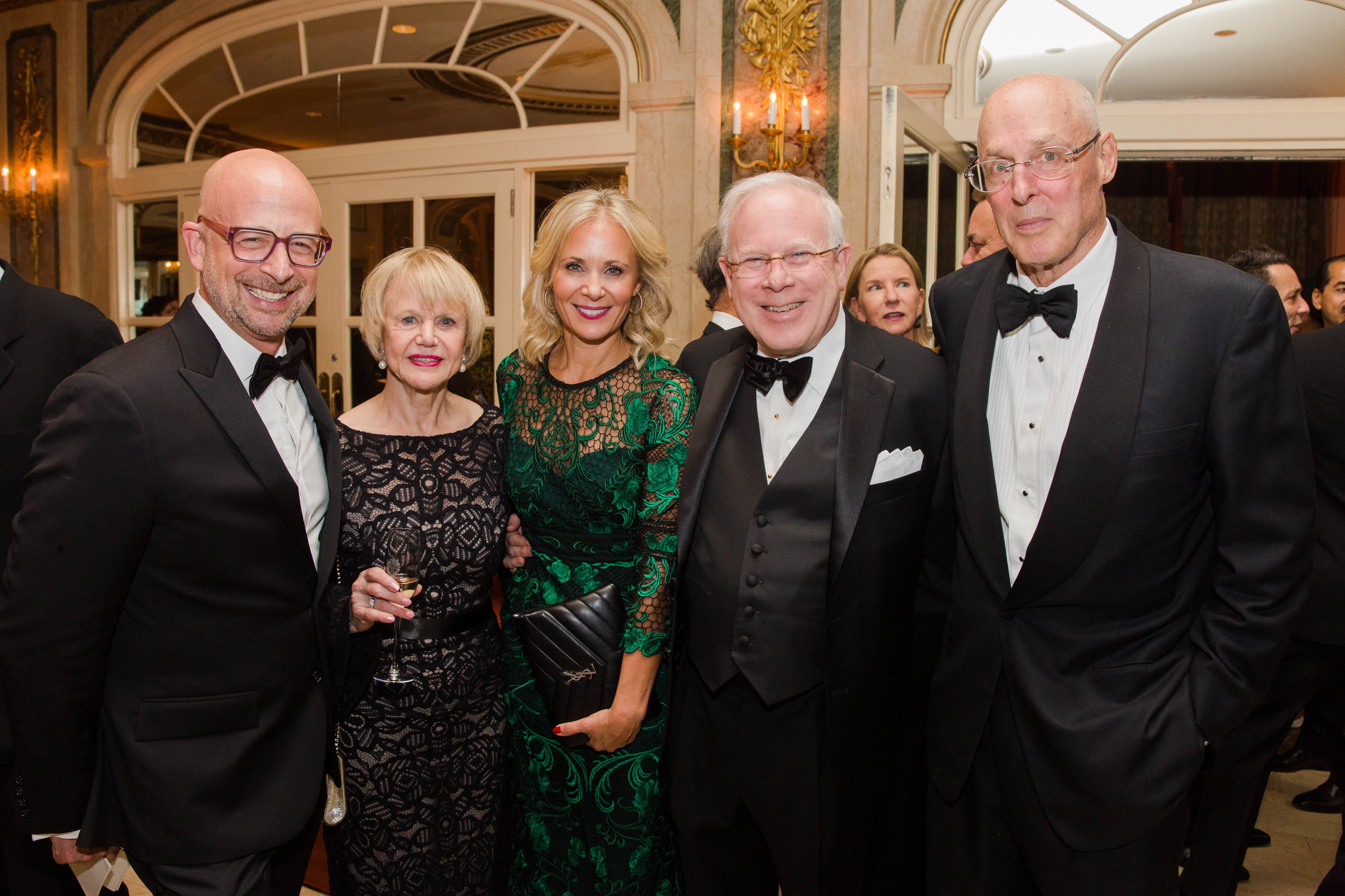 From left: Joshua David, Doreen Lehr, Deborah Lehr, The Honorable John F.W. Rogers, and Hank Paulson (photo: Liz Ligon)