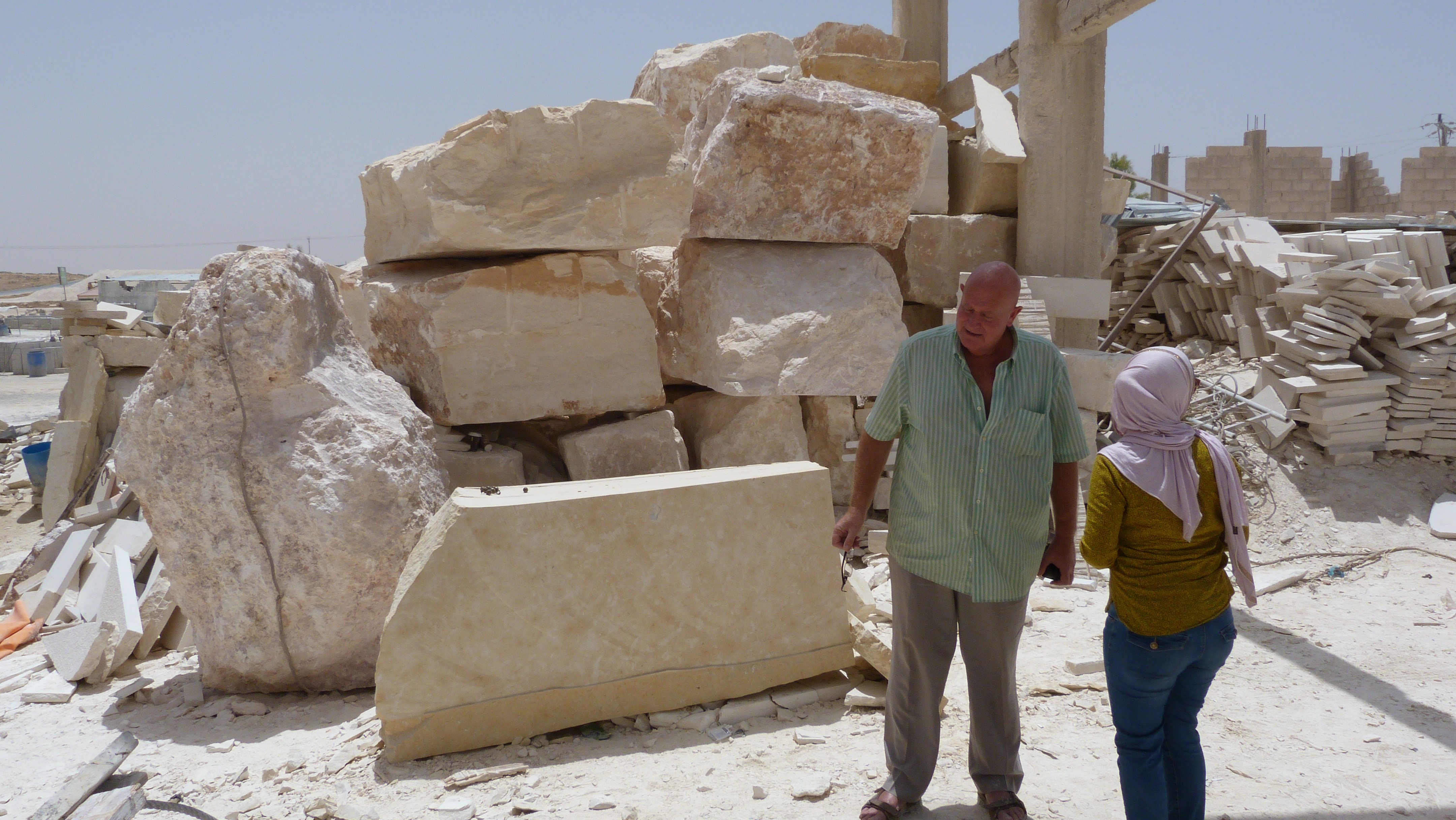 A visit to a stone-cutting yard in Jordan, 2017.