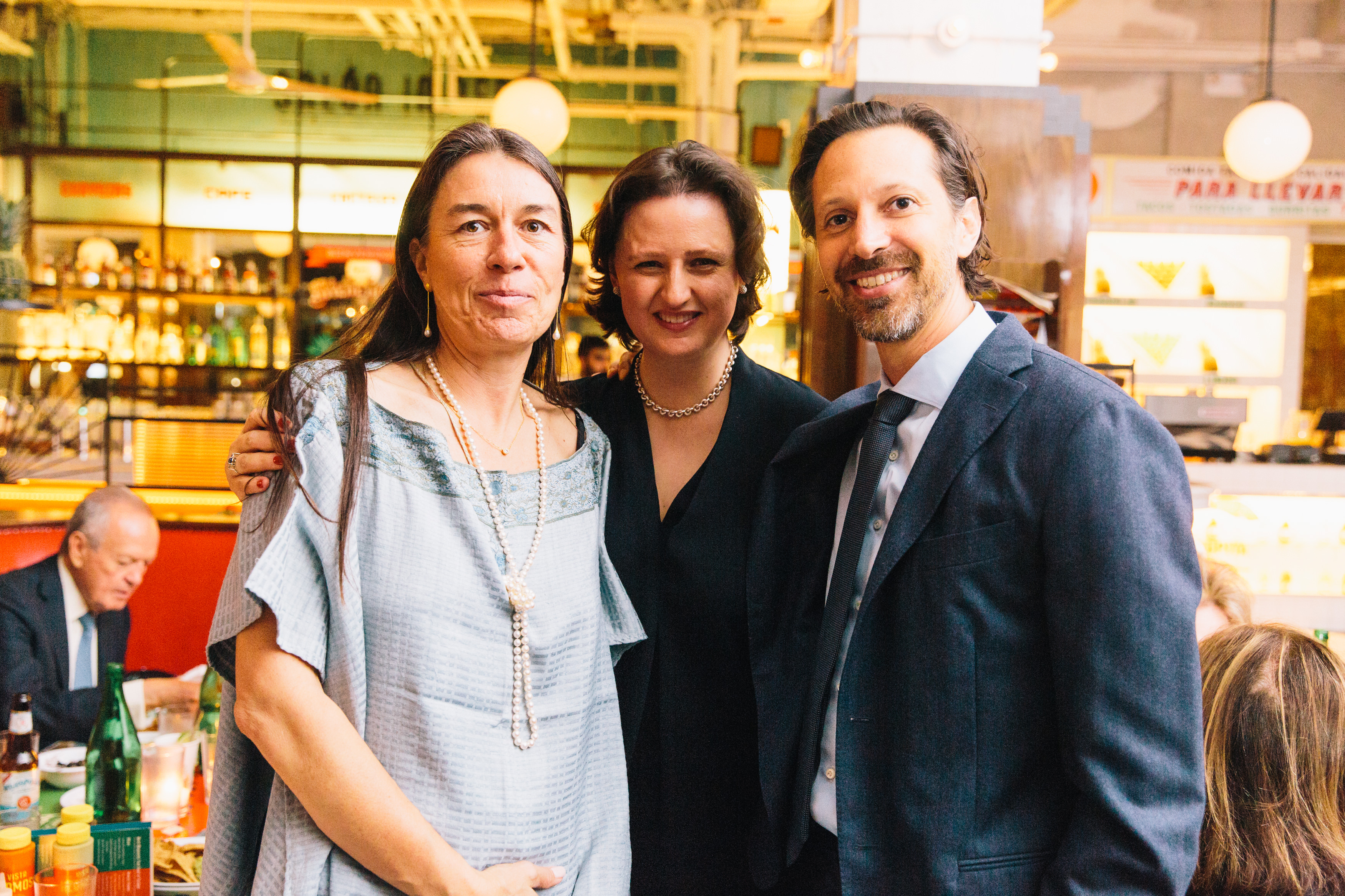 From left, Marilú Hernández, Caterina Toscano, and Dario Wolos.