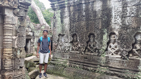 The author at Angkor.