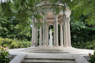 Overview of Satterwhite Memorial After Recaulking at Cave Hill cemetery in Louisville, Kentucky