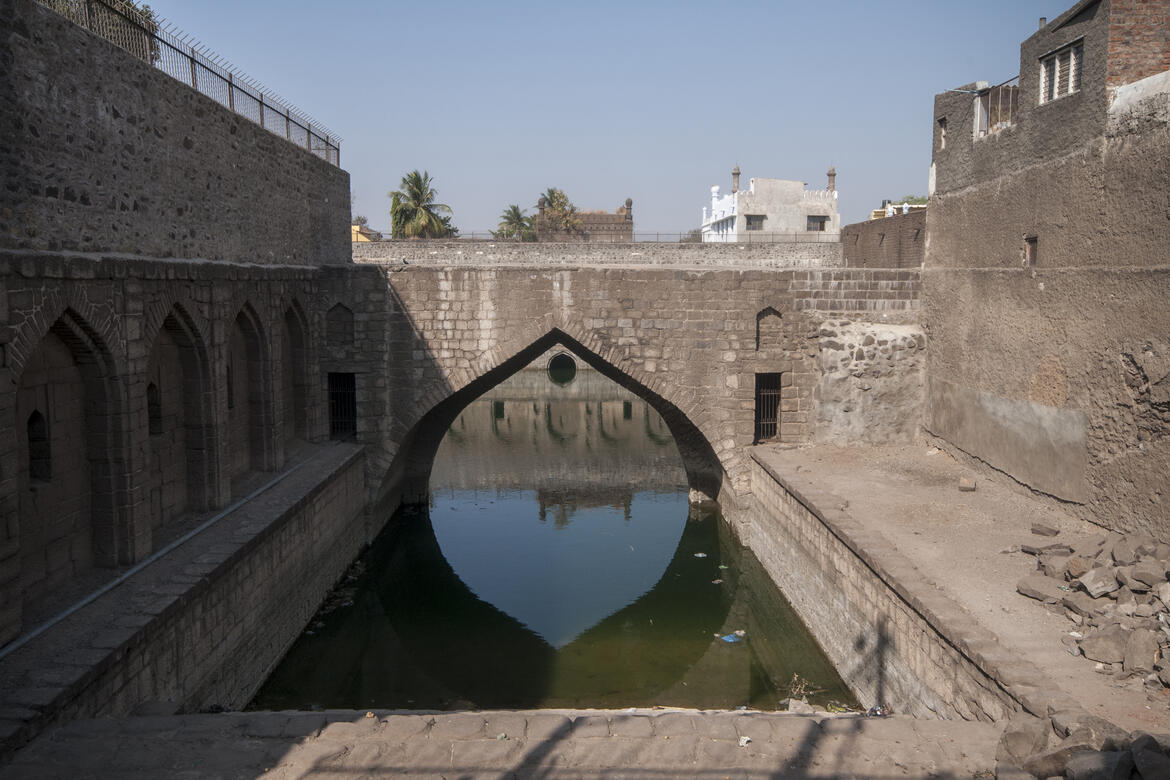 Water system at the Chand Baudi, near the walls of Bijapur. Photographer credit: Joginder Singh.