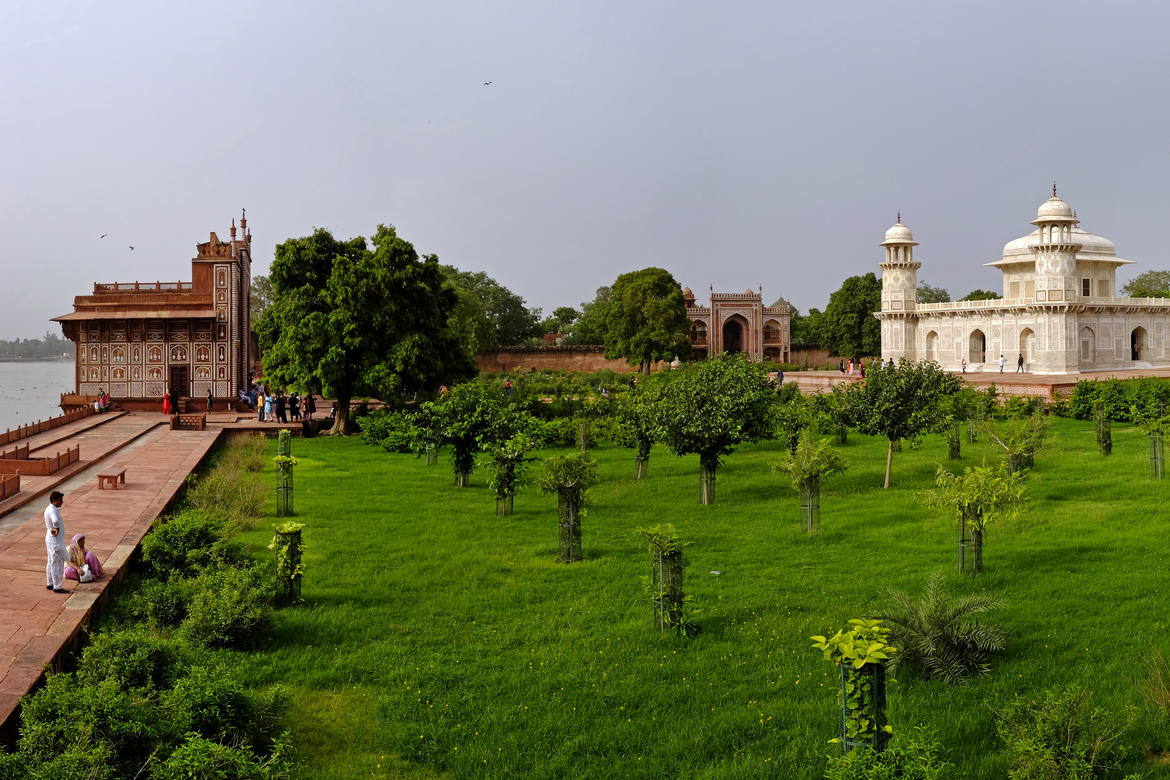 Garden of the Tomb of  I’timad-ud-Daulah, post-conservation, August 2018. Image by Joginder Singh.