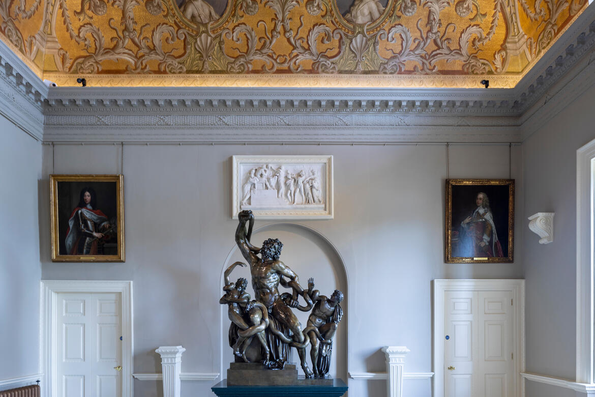 The Laocoön freshly installed. Photo by Andy Marshall.