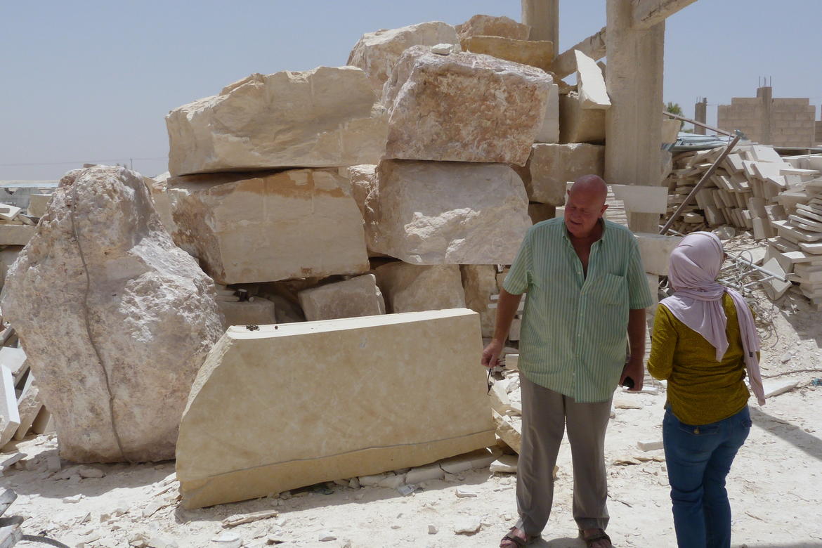 A visit to a stone-cutting yard in Jordan, 2017.