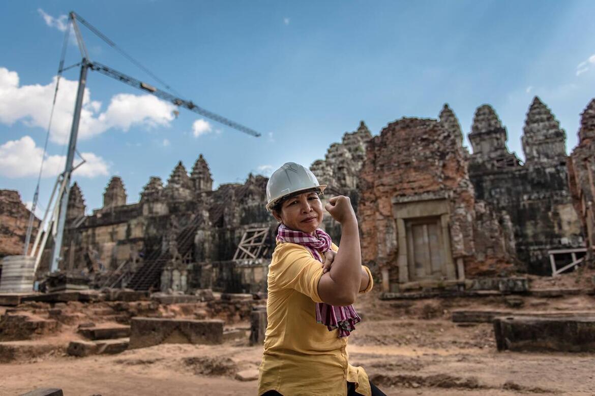 Phally Cheam, senior architect and project coordinator of WMF’s program in Angkor, Cambodia. 