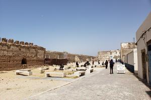 A park has replaced some structures within the Jewish Quarter of Essaouira.