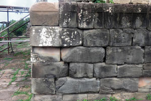 Original block found in the hill slope and installed in its original position.