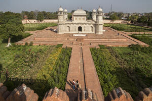 The Mughal Gardens of Agra, India, completed in January 2019.