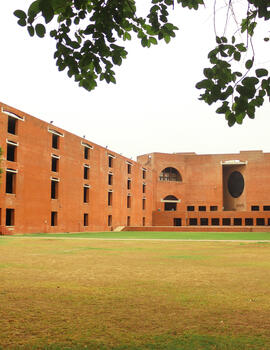 Louis Kahn Plaza in IIM Ahmedabad's Heritage Campus