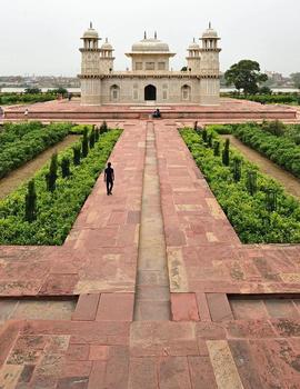 Historic Mughal Gardens of Agra, India