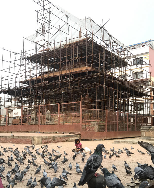 Char Narayan restoration progress, 2019
