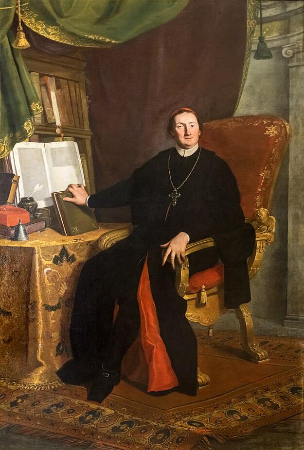 Portrait of Cardinal Angelo Maria Qurerini, by Bartolomeo Nazzari