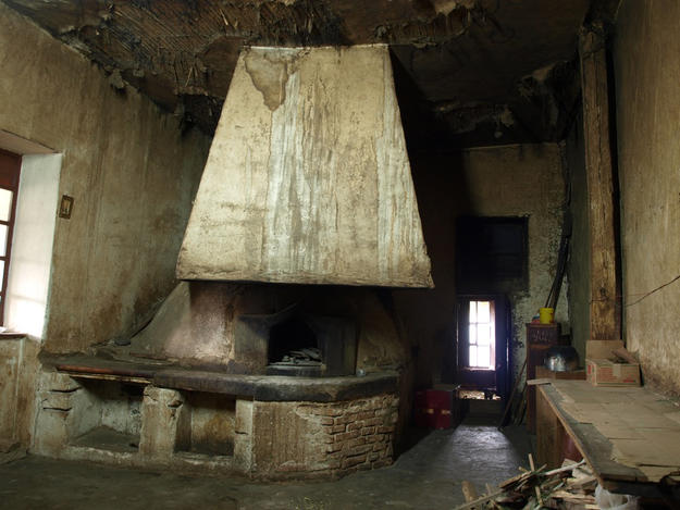 Historic oven before conservation, 2010