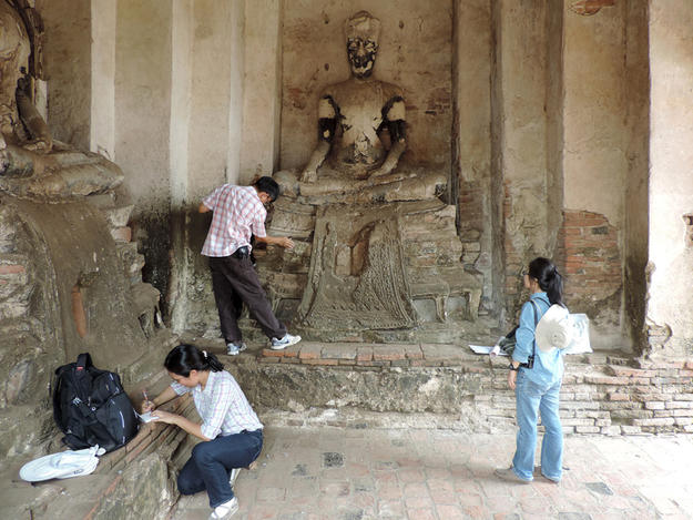 Archaeologists at work, May 2015