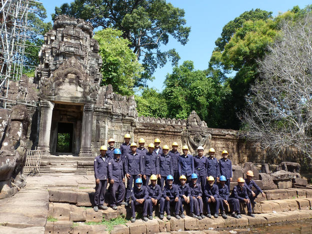 Our conservation team at Preah Khan, 2013