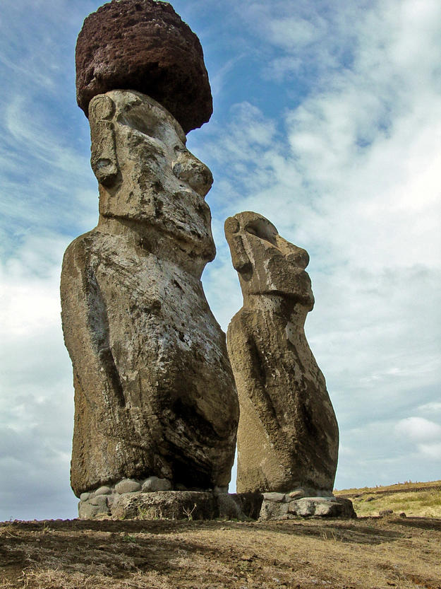 Moai at Ahu Tongariki, 2003