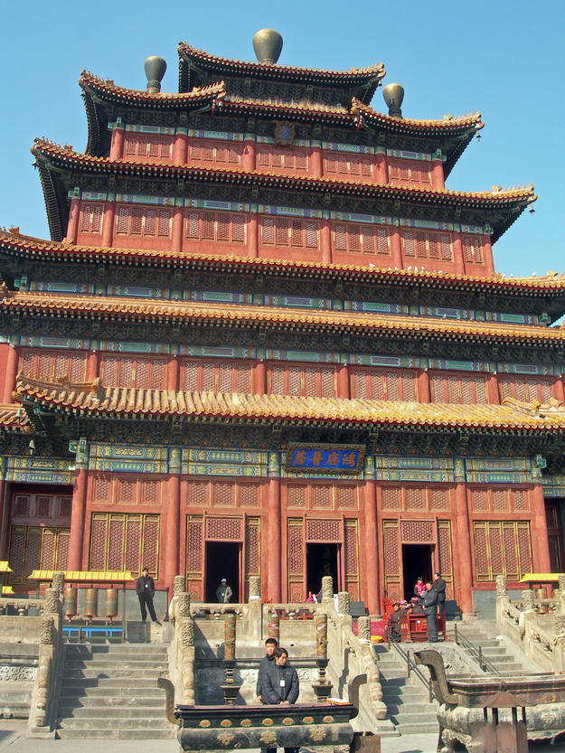 Exterior of the temple, 2008