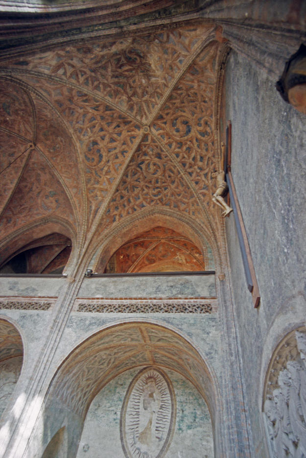 Detail of the east wall and ceiling, 2002