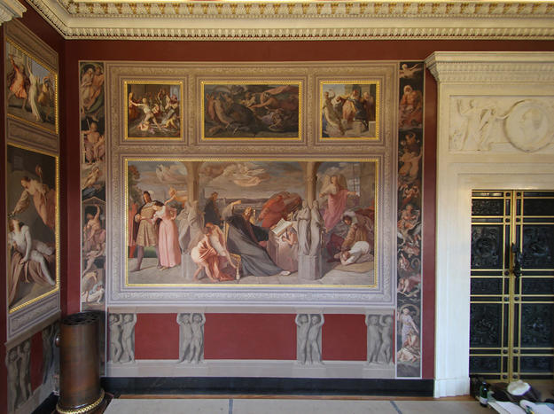 Interior painting, decorated by Bernhard Neher and his pupil, Carl Hutter, after conservation, 2014