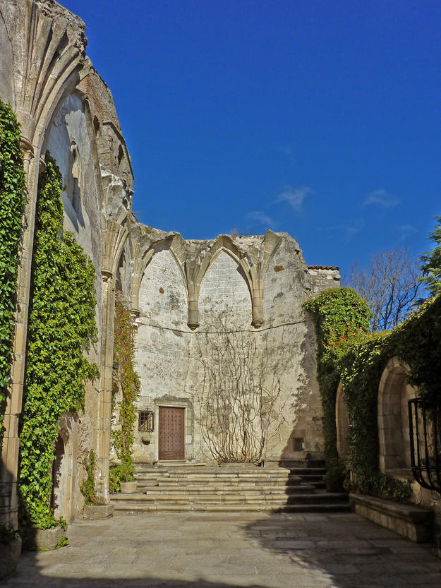 A ruined church now serving as an entrance to the convent, 2011
