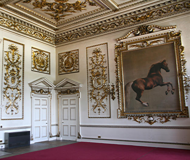 The Whistlejacket Room at Wentworth Woodhouse, named after the famous painting of the Marquess of Rockingham's favorite horse by George Stubbs (1724-1806), 2013