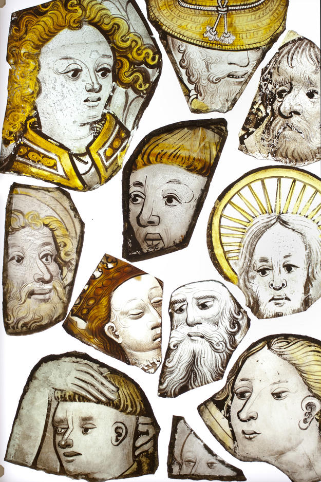 Early fifteenth-century stained glass fragments , 2012