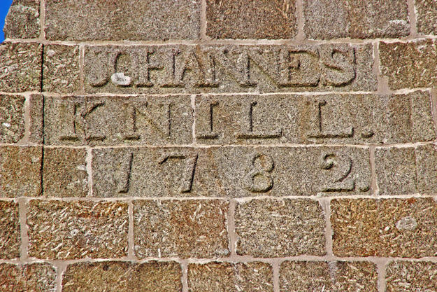 Inscription that reads "Johannes Knill 1782", 2013