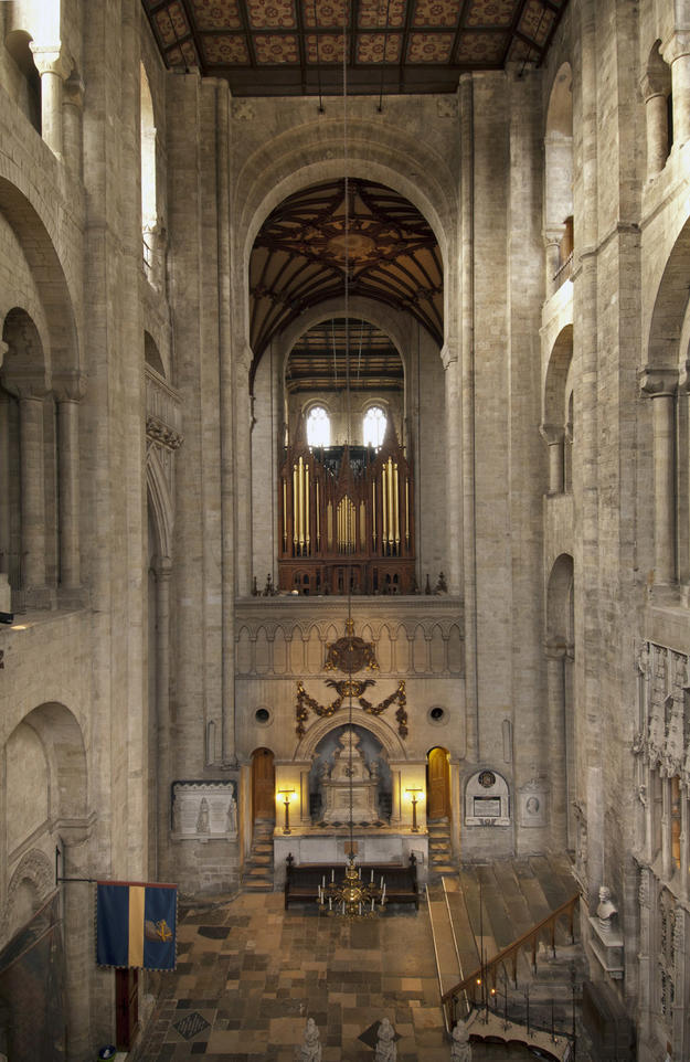 View towards altar in south transept, 2011