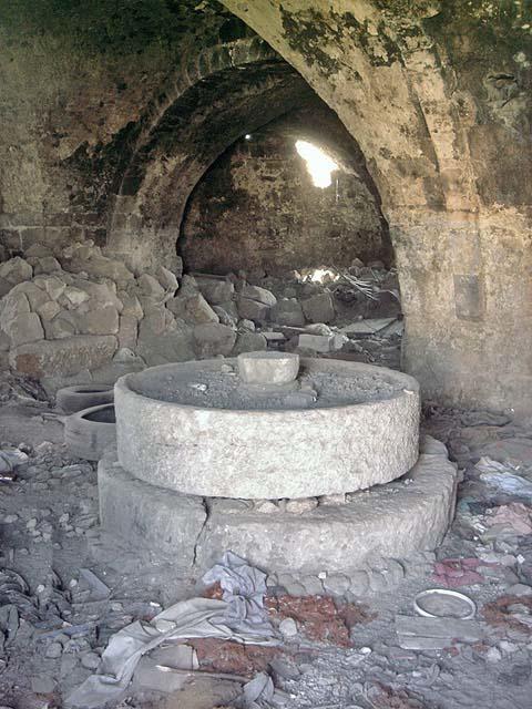 The old olive press retains some historic features, 2008