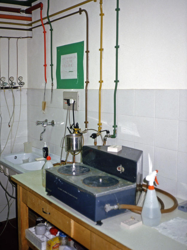 Lab equipment to aid data gathering, processing, and conservation needs, 1982