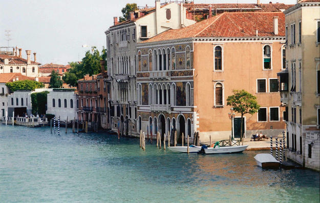 View of Venice from the canal, 2000