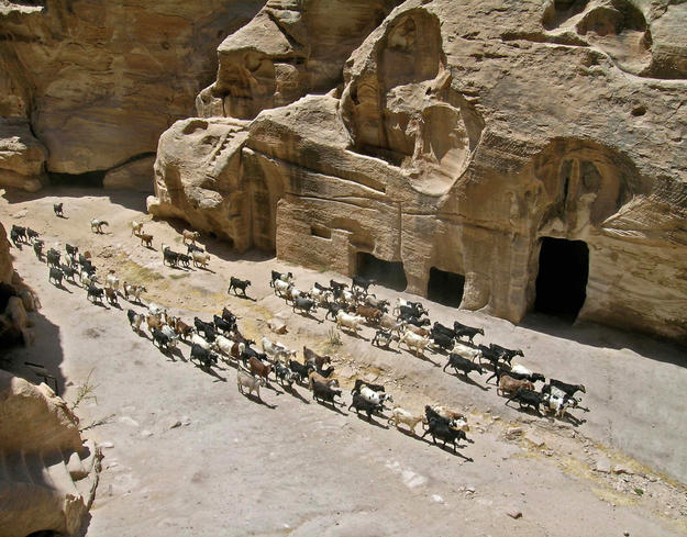 A view of Siq al-Barid, a smaller archaeological site located to the north of Petra, 2009