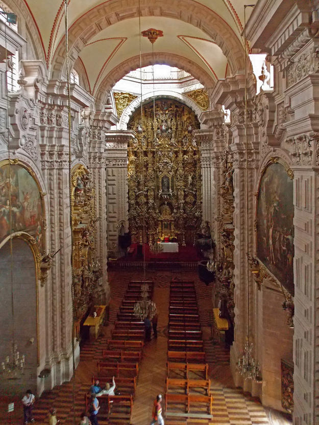 The grand, baroque nave, 2014 