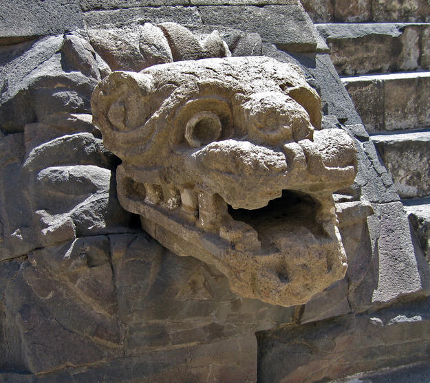 Detail from the Quetzalcoatl Temple, 2006