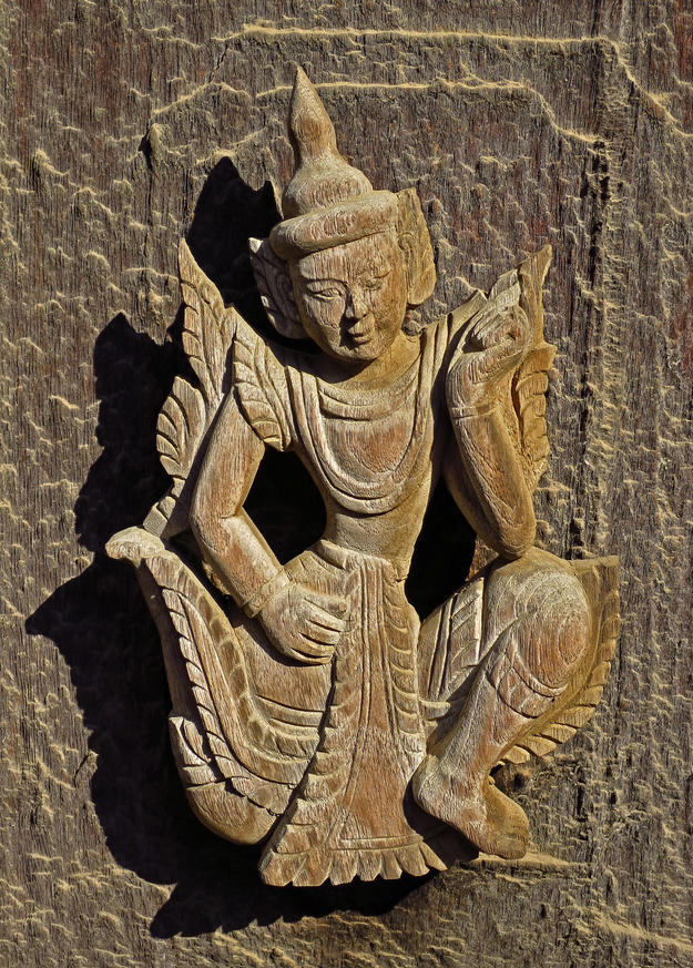 Detail of a decorative carved element, 2014