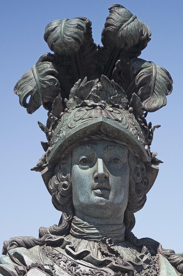 Detail of the face after conservation, 2013