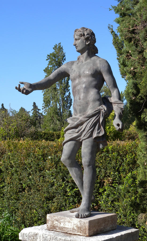 Adonis statue in the garden, 2009