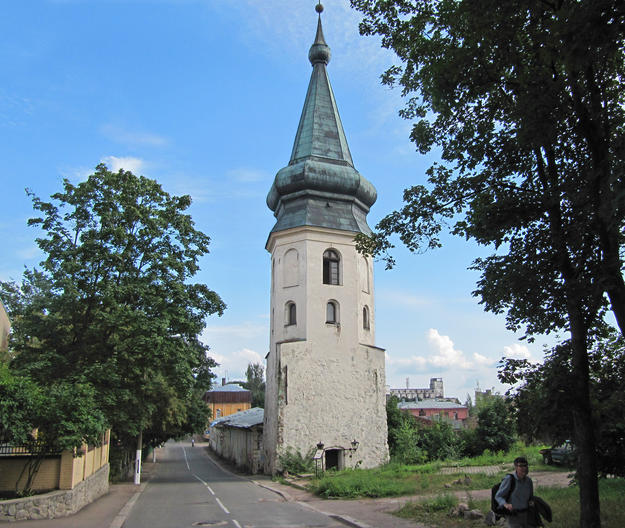 The tower of Vyborg's Town Hall is a fifteenth-century survivor, 2014