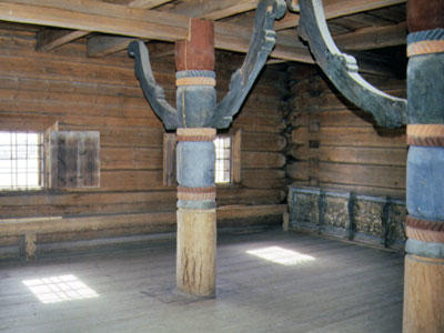 Interior during conservation, 2001