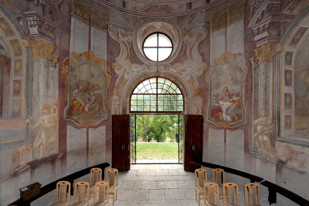 Entrance of the Lower Church, Chapel 5 after conservation, 2013