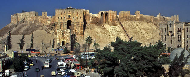 The citadel's high walls and gateway, 2002