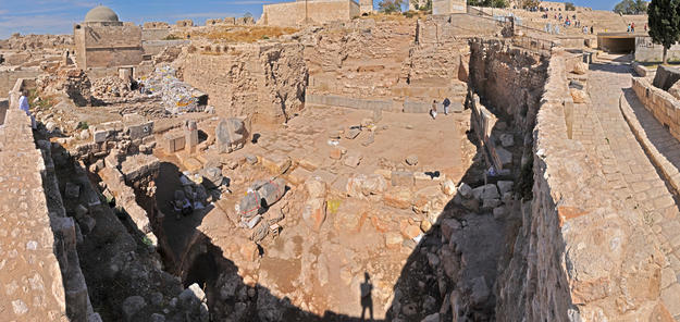 Panorama of the temple looking north, 2010
