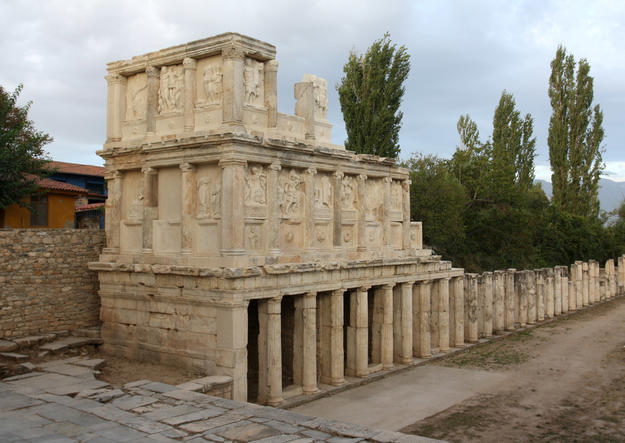 The Sebasteion, a temple complex dedicated to Aphrodite and the Julio-Claudian emperors, 2010
