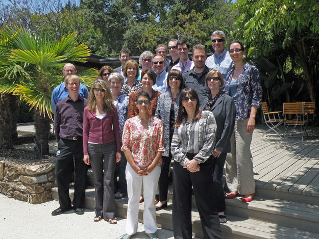 Participants of a working session at the Getty Center , 2012
