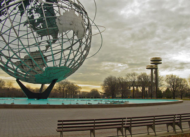View of the pavilion with the Unisphere in the foreground, 2006